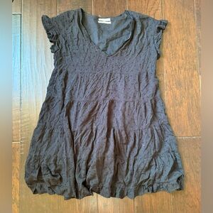 black dotted Urban Outfitters dress, size M